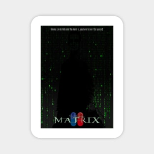 The matrix minimalist artworl Magnet