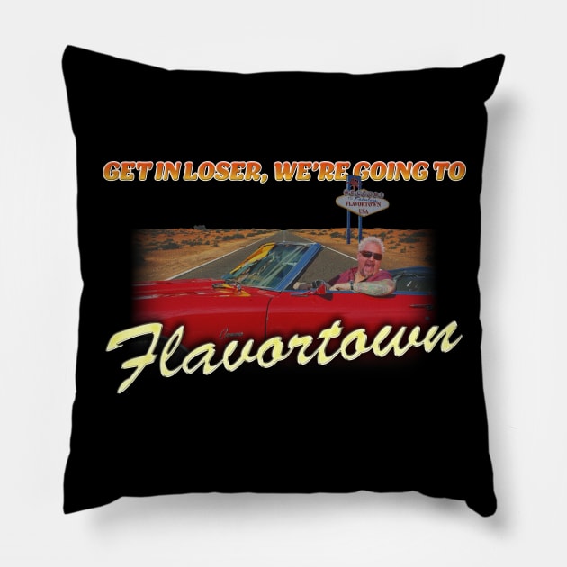 Flavortown Pillow by TheJerkStore