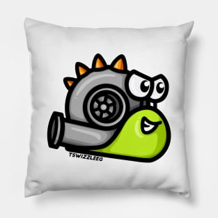 Turbo Snail - Turbosaurus Rex (Green & Orange) Pillow