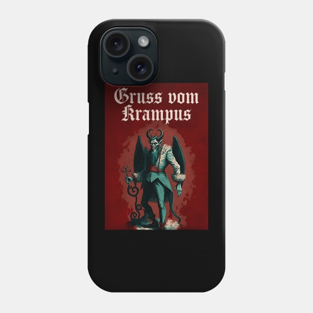 Gruss Vom Krampus Phone Case by n23tees