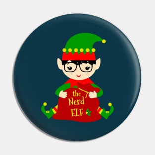 The Nerd Elf Family Matching Christmas 2020 Gift Pin