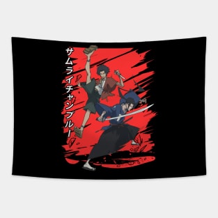 Classic Art Mugen & Jin Comedy Japanese Anime Tapestry