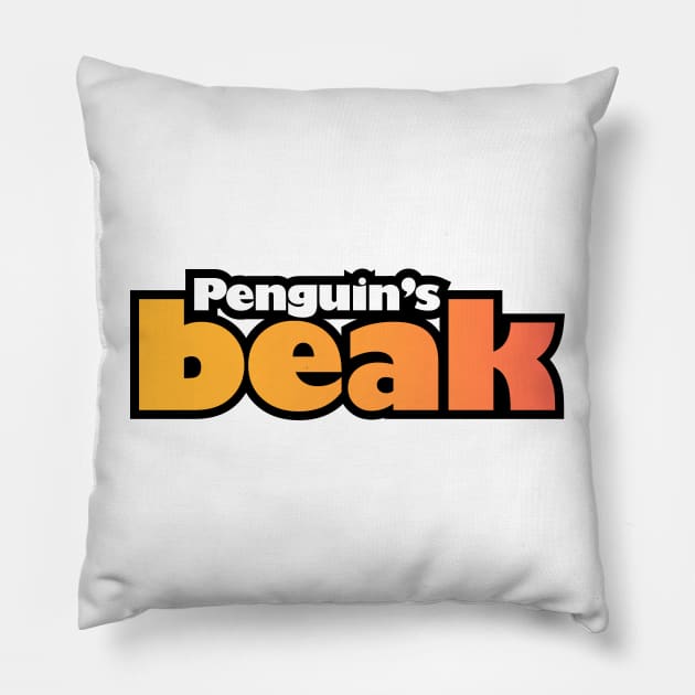 Penguin's Beak Pillow by Jokertoons