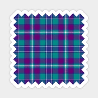 Sea Green, Purple and Blue Tartan Magnet