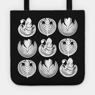 Barista Latte Art Coffee lovers Swan LATTE Tote