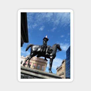 Scottish Photography Series (Vectorized) - Duke of Wellington Statue Glasgow #1 Magnet