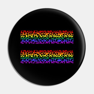 Equality LGBT Pride Awareness Leopard Print Pin