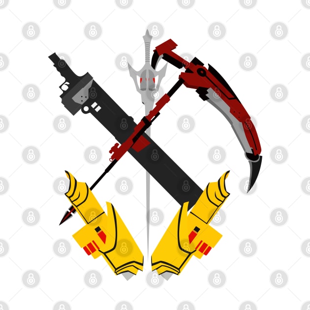 team rwby: weapons by katanaballs