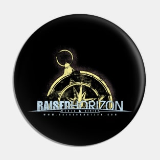 Raised Horizon Media & Design Compass Pin