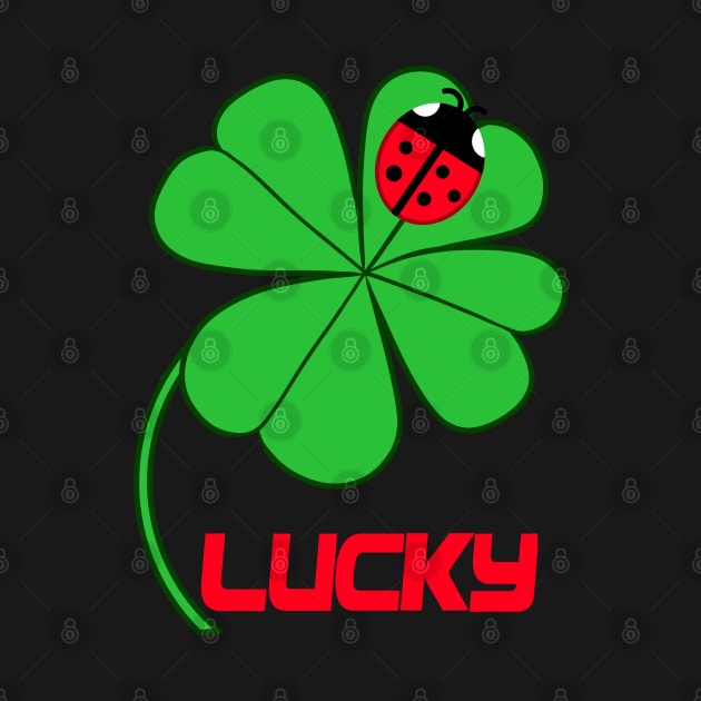 four leaf clover and ladybug by Kuchinska design