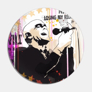 Michael Stipe pop art print Pin