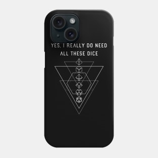 Polyhedral Dice Set Collector Tabletop RPG Phone Case