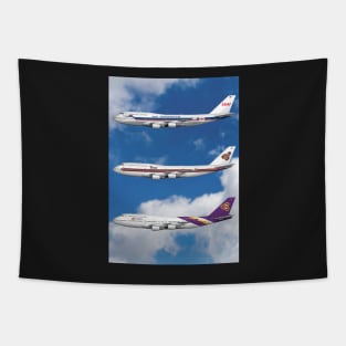 Thai Airways 3 Liveries 747-D7 Tapestry