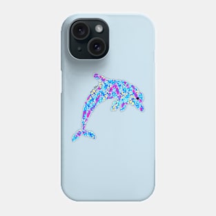 Love life dolphin abstract design Phone Case
