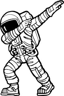 Dabbing Astronaut Magnet