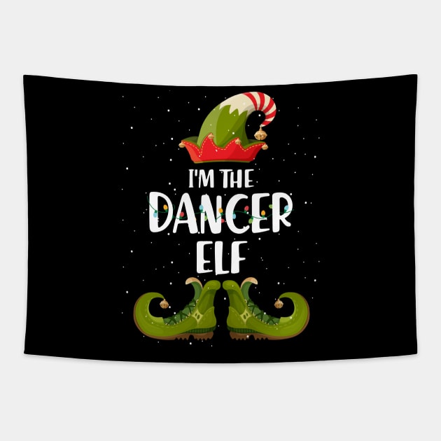 Im The Dancer Elf Christmas Tapestry by intelus