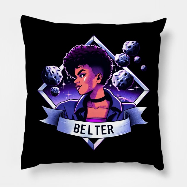 Belter Space Engineer - Sci-Fi Pillow by Fenay-Designs