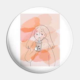 HI BUBBLE TEA Pin