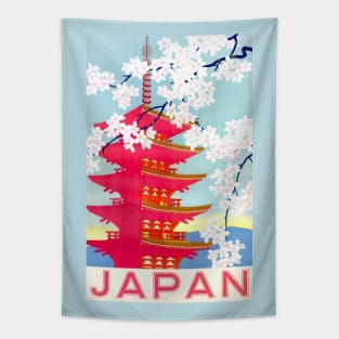 Vintage Travel Poster - Japan Tapestry