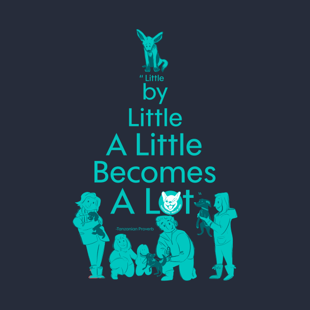 Little By Little Teal by matchdogrescue