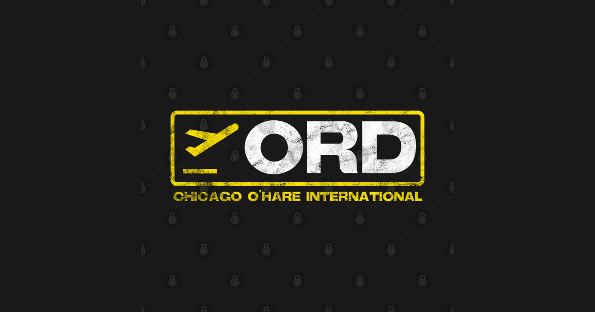 ORD Airport Code Airport Mask TeePublic