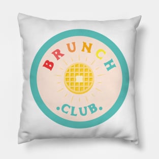 Colorful Brunch Club With Waffle Pillow