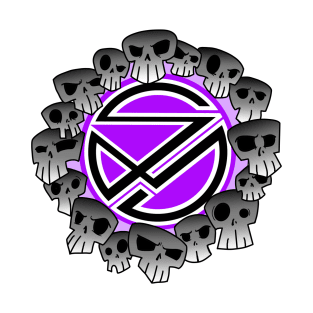 Sinister Motives skull purple T-Shirt
