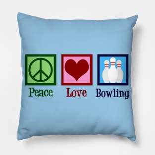 Peace Love Bowling Pillow