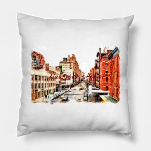 Newyork city art Pillow