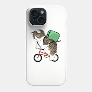 Cat Riding Bike Phone Case