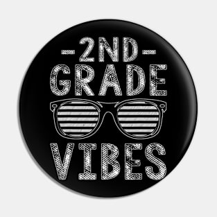 Back To School 2Nd Grade Vibes Second Grade Teacher Student Pin