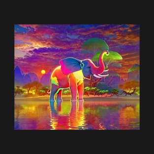 Elephant on the Water 2 T-Shirt