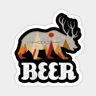 BEAR DEER FUNNY BEER Magnet