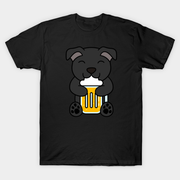 Staffordshire Bull Terrier Beer Lover - Staffordshire Bull Terrier - T-Shirt