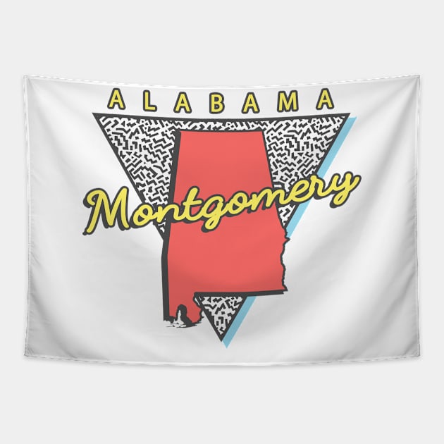 Montgomery Alabama Triangle Tapestry by manifest