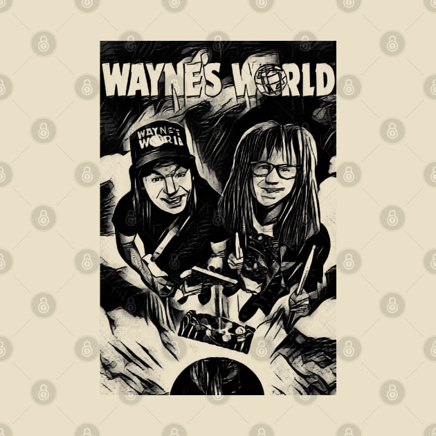 waynes world by RetroScribbles