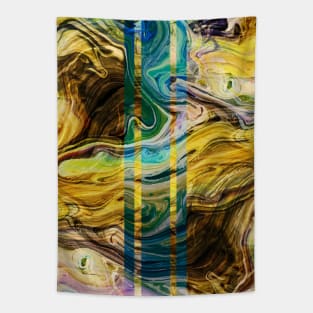 Colorful Abstract Fluidic Pattern Tapestry