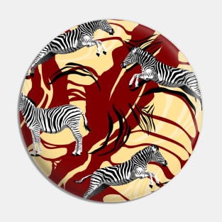 Zebra pattern Pin