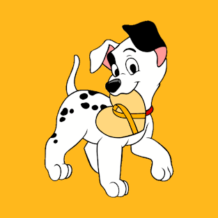 Dalmatian with Awareness ribbon (yellow) T-Shirt