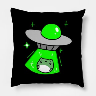 Frog Alien Abduction Pillow