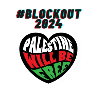 #blockout2024 blockout free palestine all eyes on rafa T-Shirt