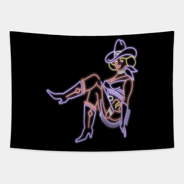 Cowgirl Tapestry by Urban_Vintage