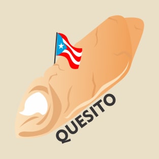 Boricua Quesito Puerto Rico Cheese Pastry Latino Food T-Shirt