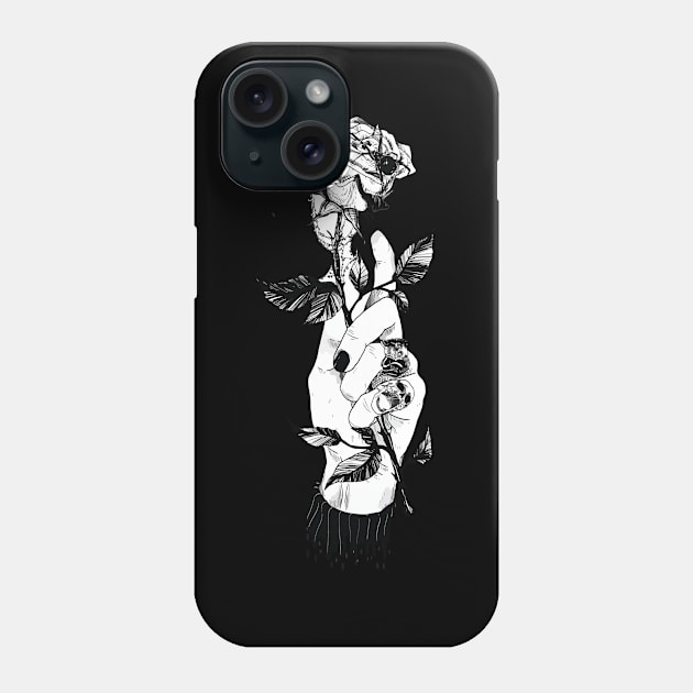 Corpse Husband Rose Phone Case by yevomoine