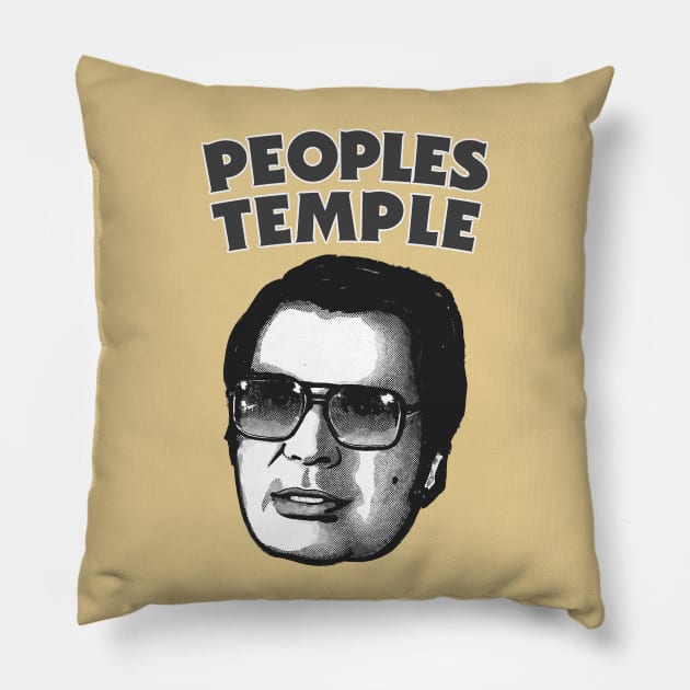 Jim Jones / Peoples Temple Original Design Pillow by DankFutura