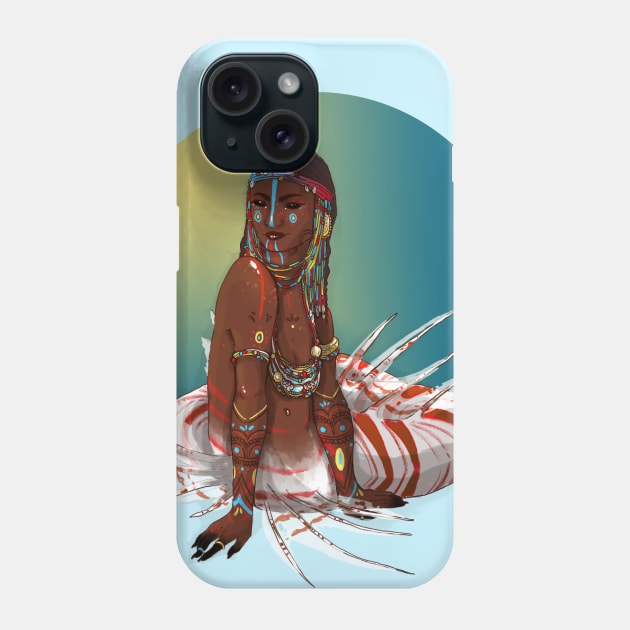 Ethnic Mermaid Phone Case by Nenril