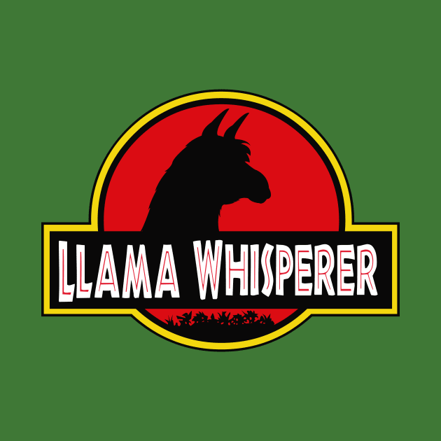 Llama Whisperer Dinosaurs Parody T-shirt Cute Gift by geekandgamerstore