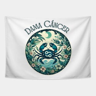 Spanish Embrace: Cancer Serenity"- Zodiac Horoscope Star Signs Tapestry