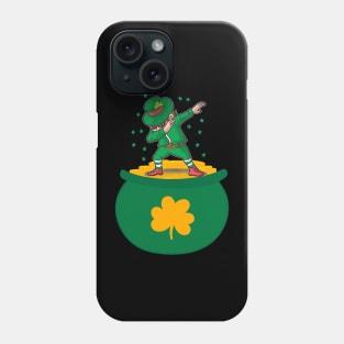 St Patricks Day Dabbing Leprechaun Phone Case