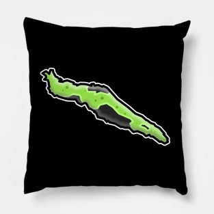 Texada Island Slug - Banana Sluggo Silhouette - Silly Fun Gift - Texada Island Pillow
